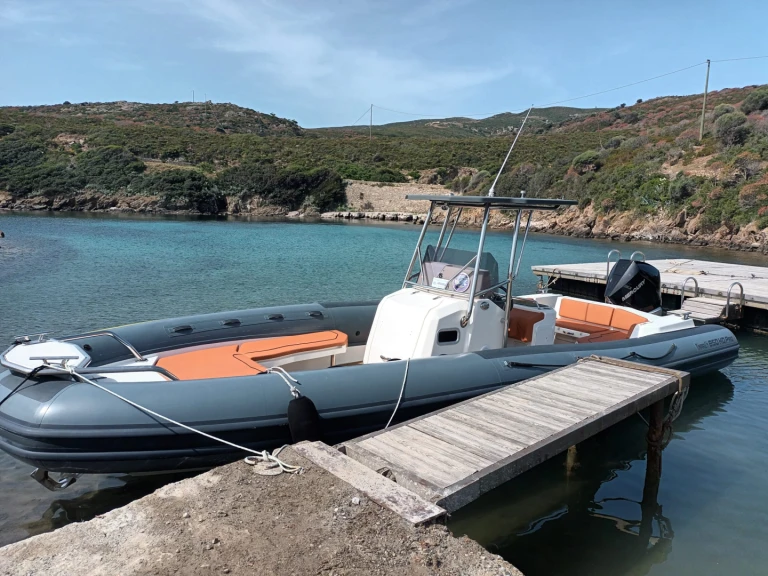 Bareboat Rental RIB Marlin Boat with a boat licence