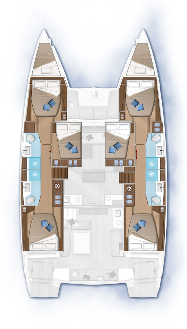 Bareboat Rental Catamaran Lagoon with a boat licence