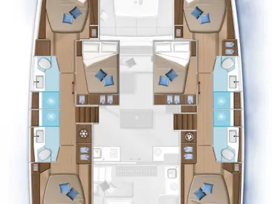 Bareboat Rental Catamaran Lagoon with a boat licence