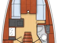 Bareboat Rental Sailboat Bénéteau with a boat licence