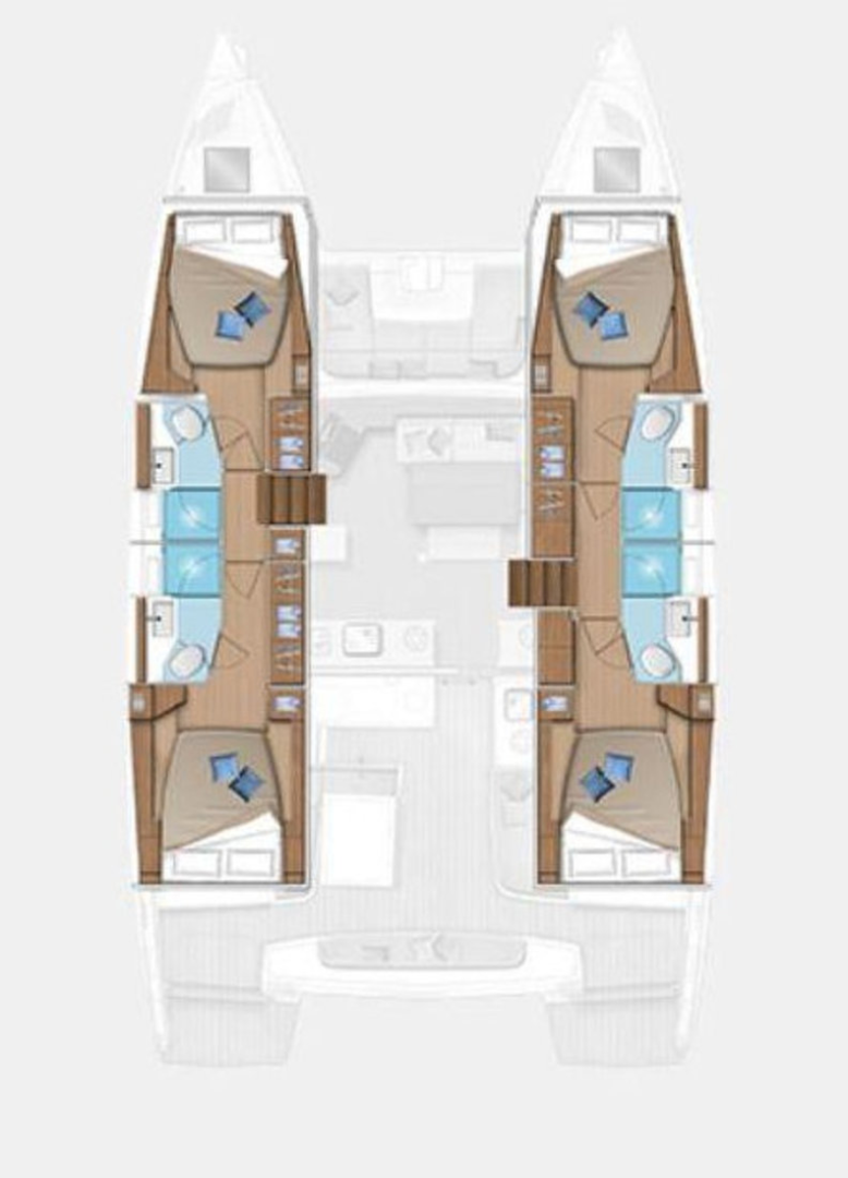 Catamaran rental in Gouvia - Lagoon Lagoon 46