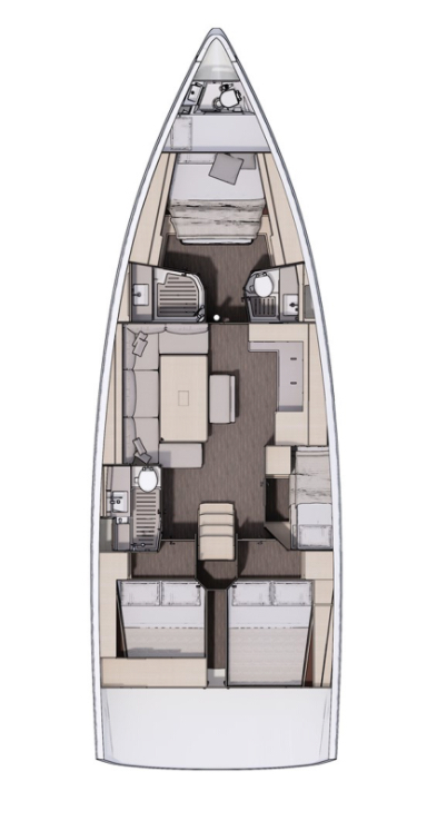 Sailboat rental in Fethiye - Dufour Dufour 470