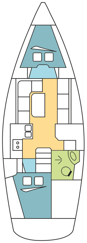 Bareboat Rental Sailboat Bavaria with a boat licence