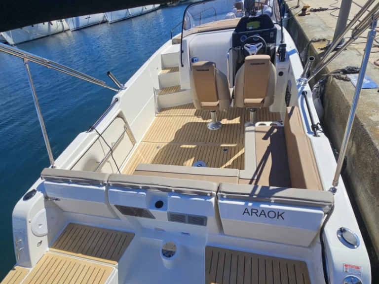 Quicksilver Activ 755 Sundeck charter bareboat or captained in  Propriano