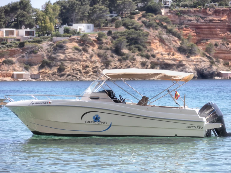 Rent a Pacific Craft sun cruiser 750 Marina Santa Eulàlia