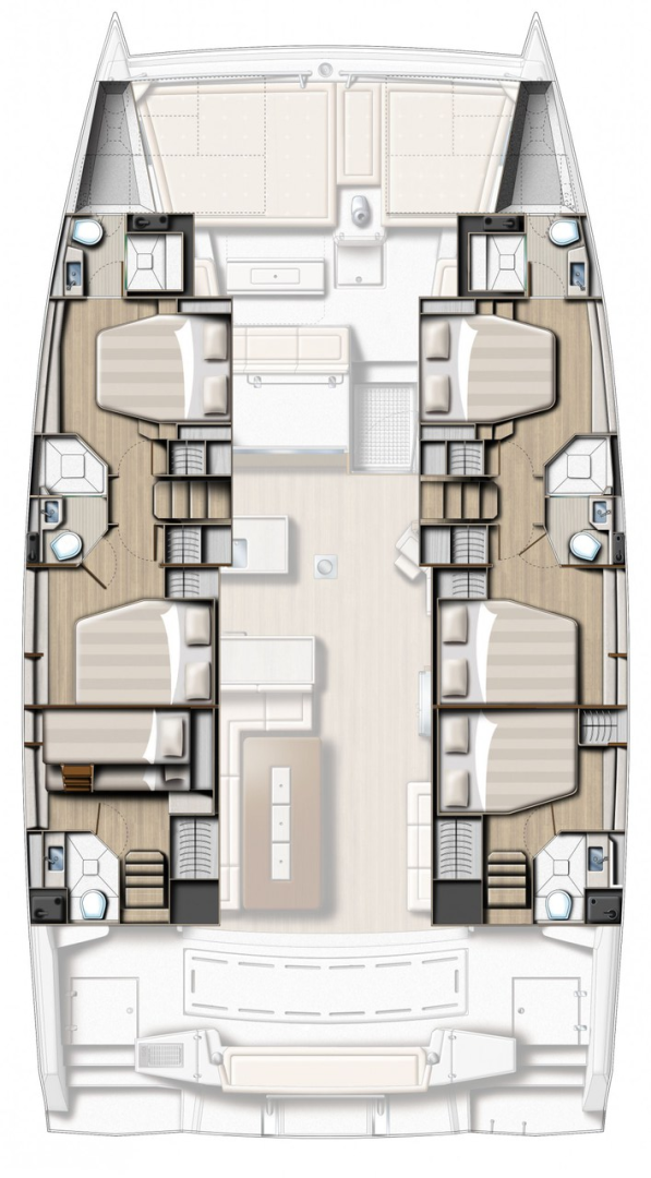 Catamaran rental with or without captain Bali Alimos