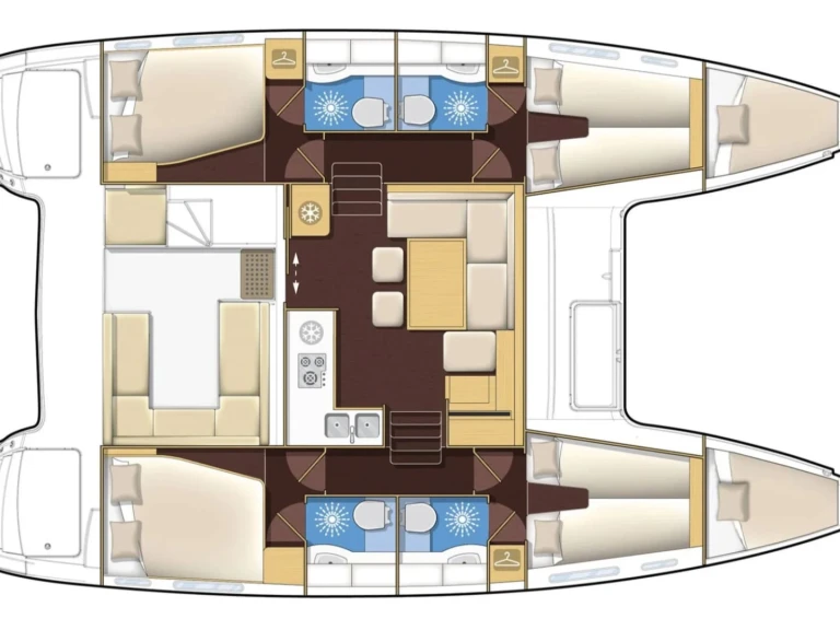 Bareboat Rental Catamaran Lagoon with a boat licence