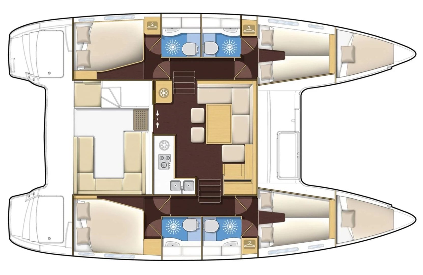 Bareboat Rental Catamaran Lagoon with a boat licence