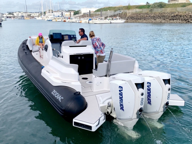 Bareboat Rental RIB Zodiac with a boat licence