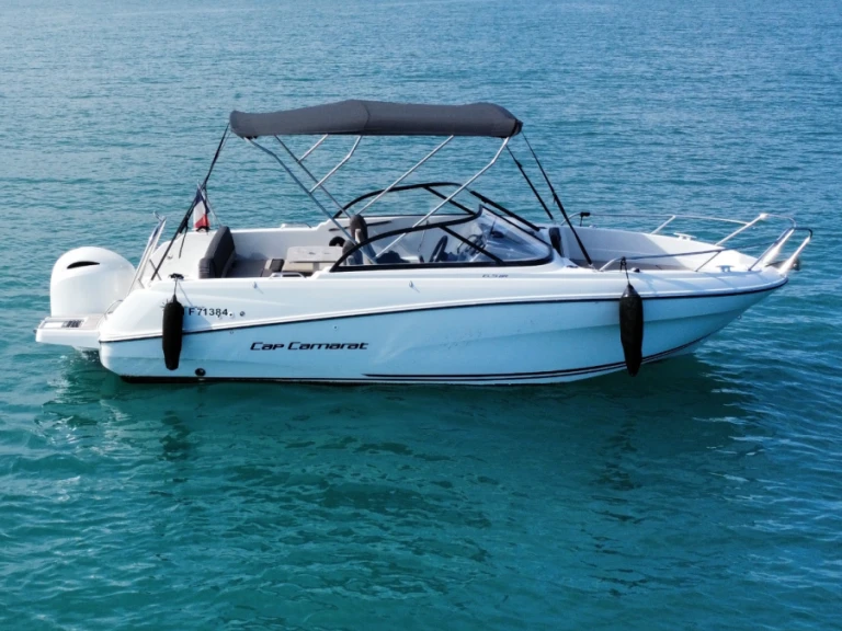 Jeanneau Cap Camarat 6.5 BR charter bareboat or captained in  Antibes
