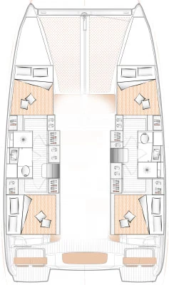 Bareboat Rental Catamaran Excess with a boat licence