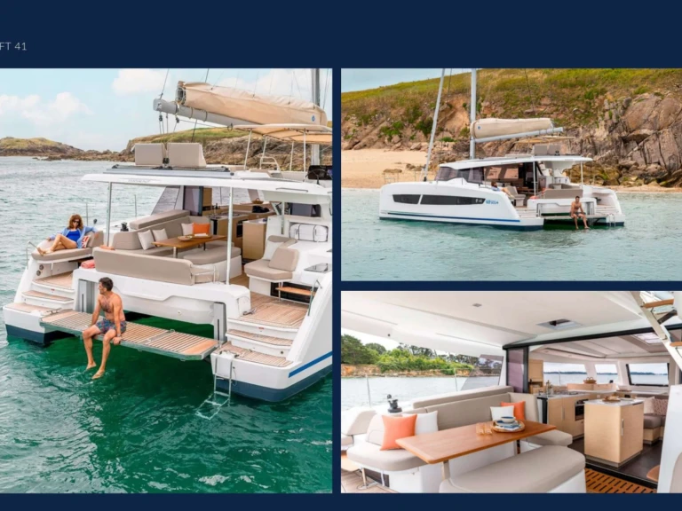 Catamaran rental with or without captain Fountaine Pajot Heraklion
