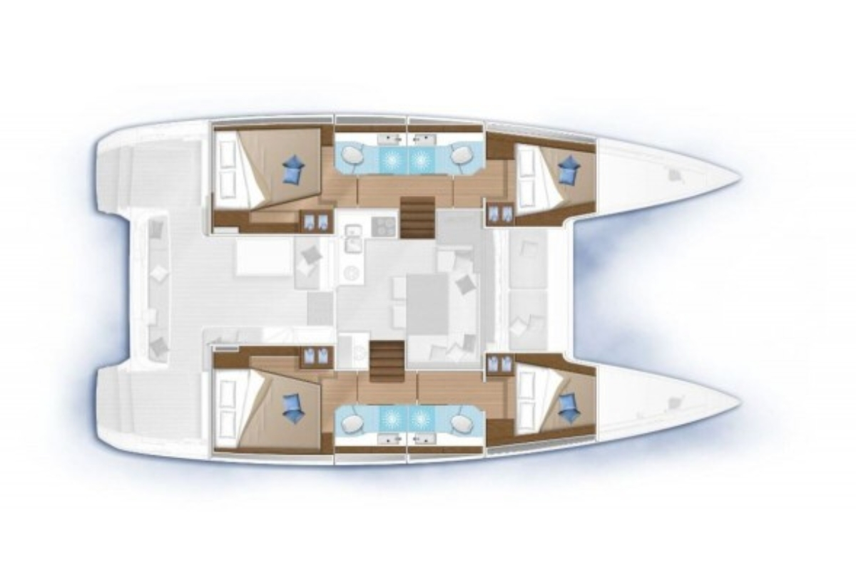 Lagoon Lagoon 40 charter bareboat or captained in  Biograd na Moru