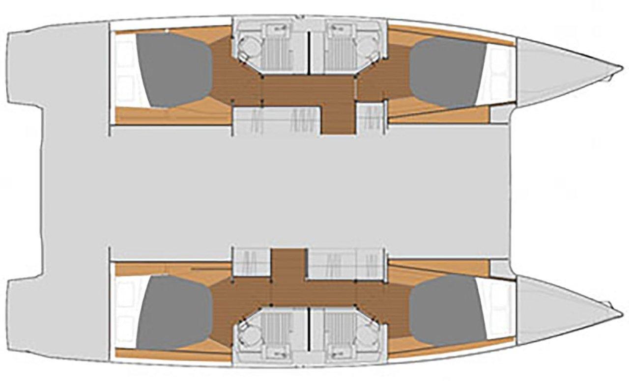 Bareboat Rental Catamaran Fountaine Pajot with a boat licence