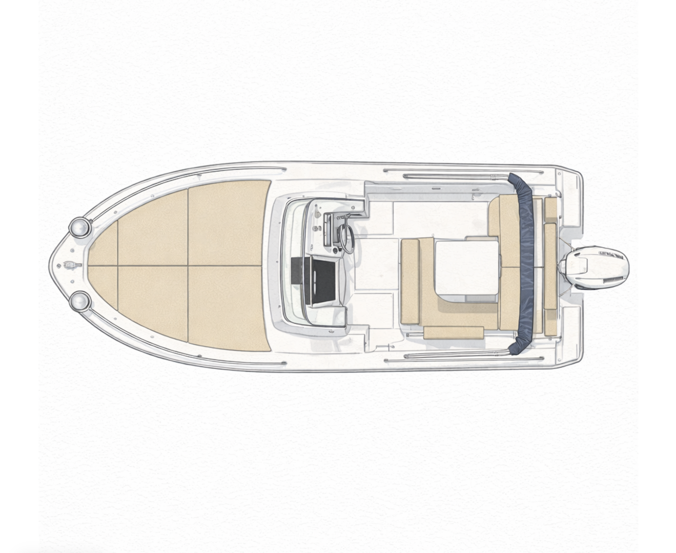 Motorboat for rent San Antonio Port at the best price