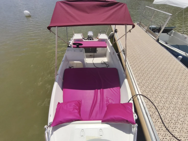 Bareboat Rental Motorboat Naval plastica with a boat licence