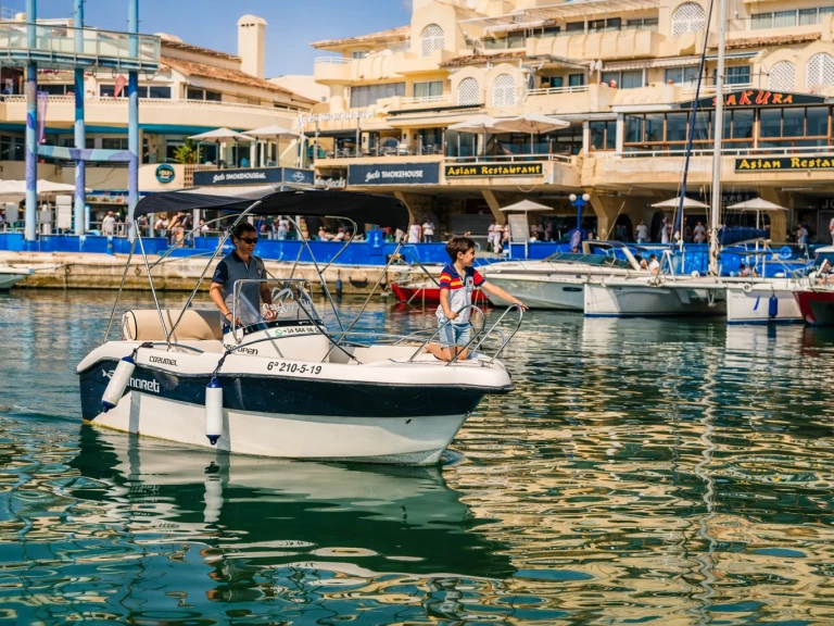 Yacht charter Benalmádena cheap karel 450 cc