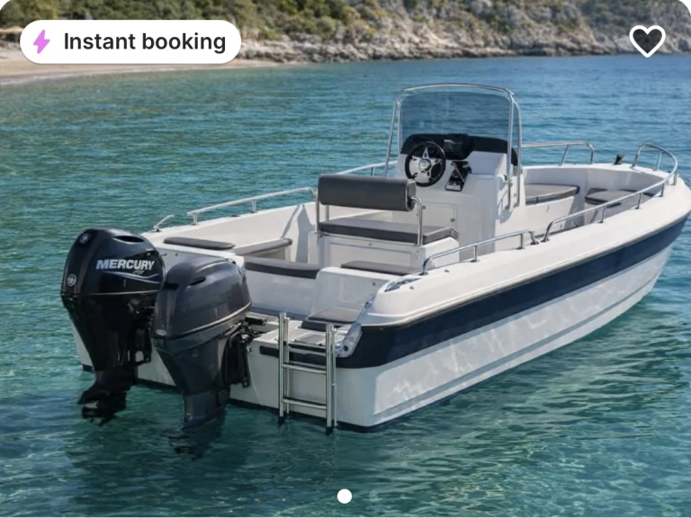Bareboat Rental Motorboat Poseidon with a boat licence