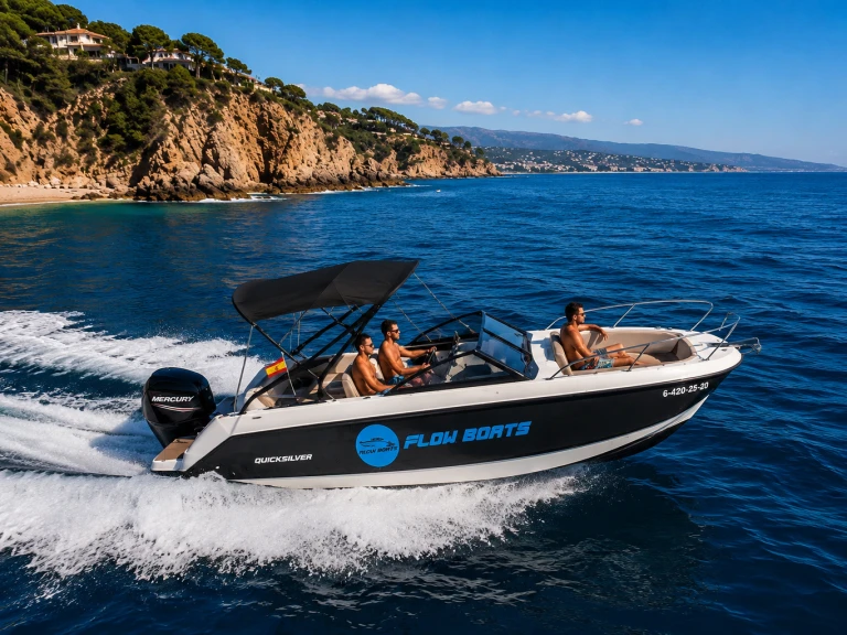 Motorboat rental in Blanes - Quicksilver Activ 605 Bowrider