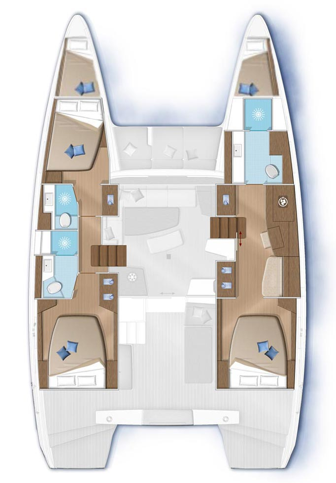 Catamaran rental with or without captain Lagoon Šibenik