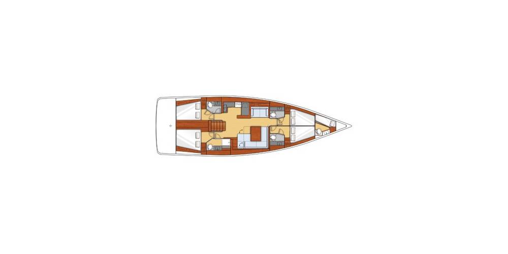 Sailboat rental in Seget Donji - Bénéteau Oceanis 55