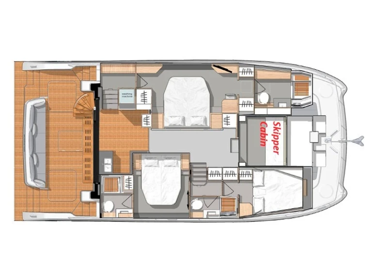 Bareboat Rental Motorboat Fountaine Pajot with a boat licence