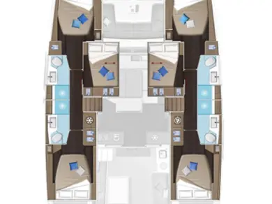 Catamaran rental with or without captain Lagoon Lávrio