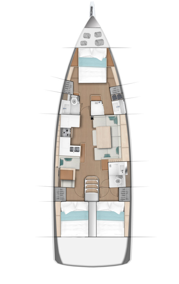 Yacht charter Primošten cheap Sun Odyssey 490