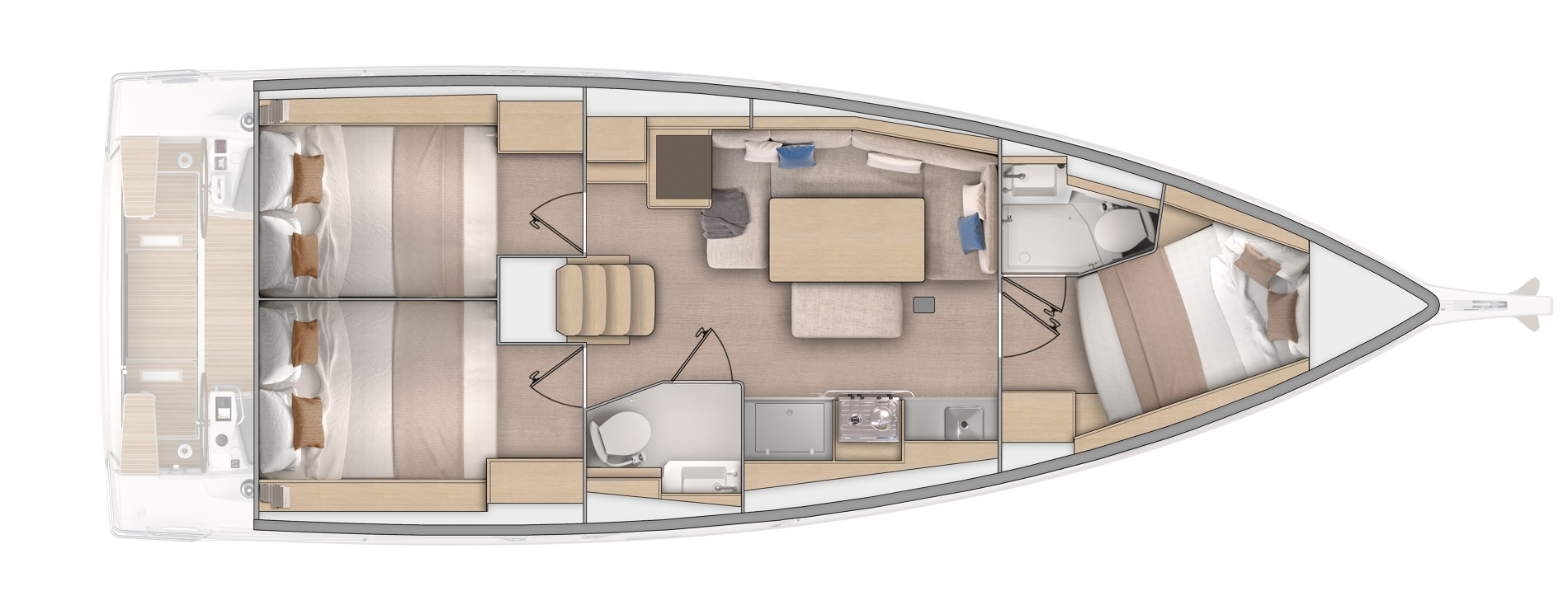 Sailboat rental with or without captain Bénéteau Split