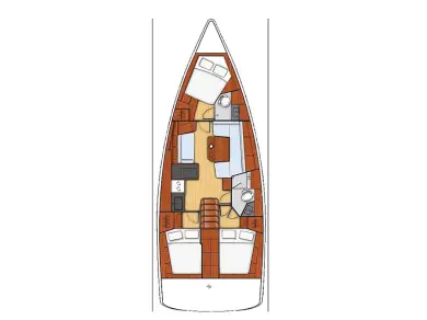 Bareboat Rental Sailboat Bénéteau with a boat licence