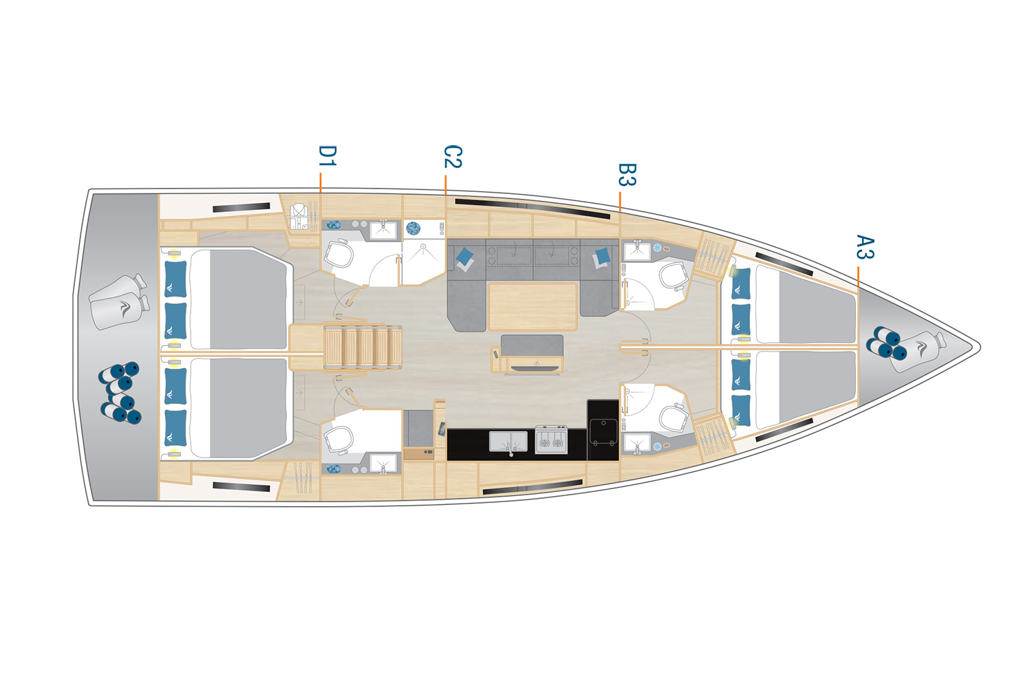 Yacht charter Seget Donji cheap Hanse 460