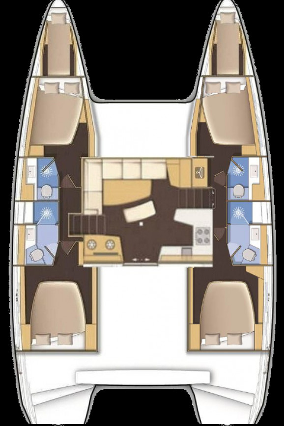 Bareboat Rental Catamaran Lagoon with a boat licence