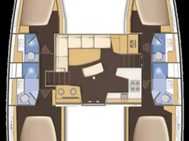 Bareboat Rental Catamaran Lagoon with a boat licence