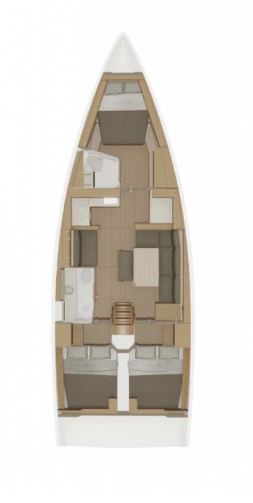 Bareboat Rental Sailboat Dufour with a boat licence