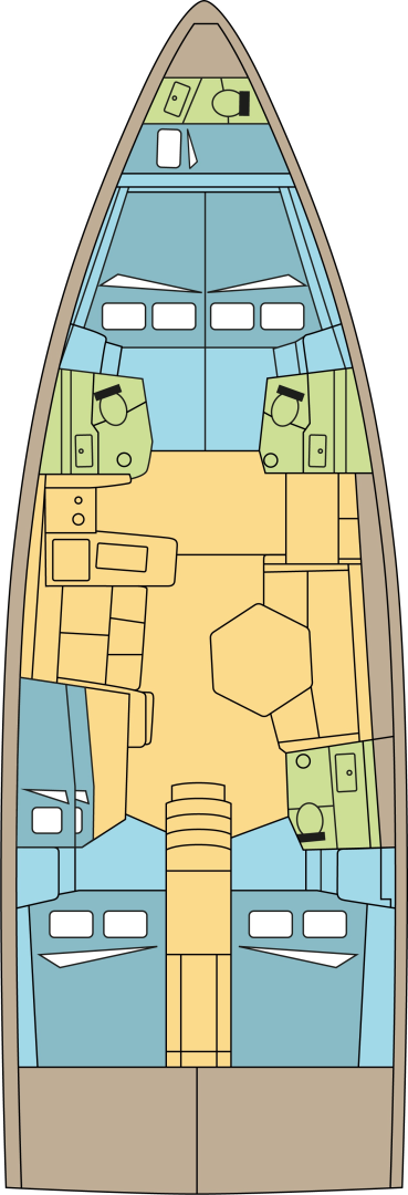Sailboat rental in Seget Donji - Dufour Dufour 48
