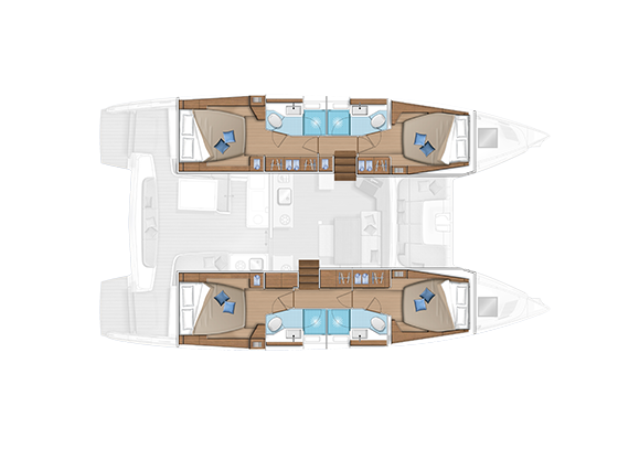 Catamaran rental with or without captain Lagoon Alimos