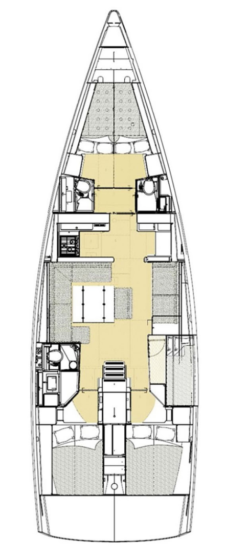 Bareboat Rental Sailboat Dufour with a boat licence