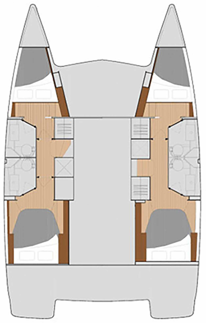 Catamaran rental in Gouvia - Fountaine Pajot Lucia 40