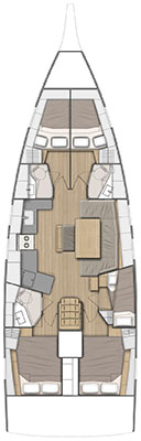 Boat rental Bénéteau Oceanis 46.1 in Lefkáda on Samboat