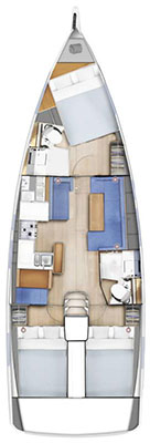 Sailboat rental in Bormes-les-Mimosas - Jeanneau Sun Odyssey 410