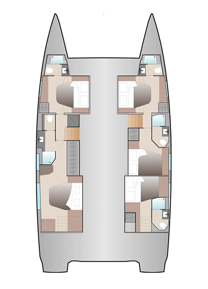 Bareboat Rental Catamaran Fountaine Pajot with a boat licence