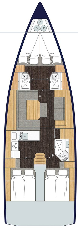 Bareboat Rental Sailboat Bavaria with a boat licence