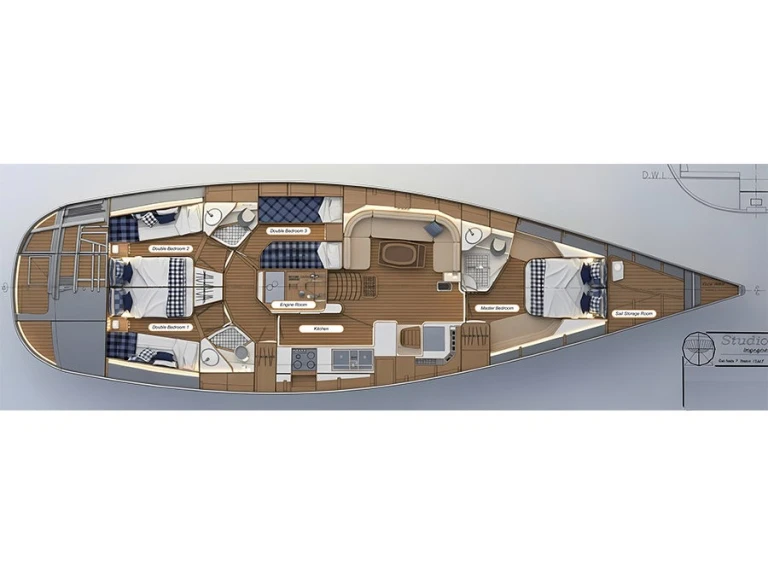 Bareboat Rental Sailboat Vismara with a boat licence