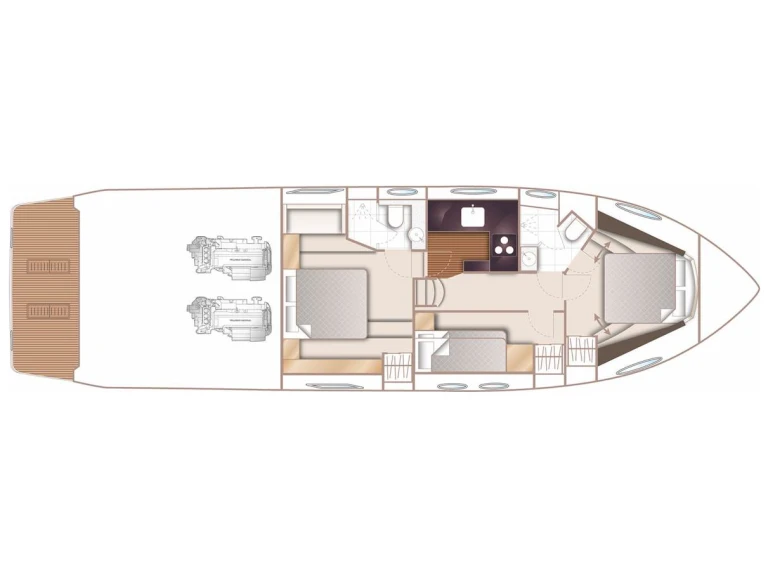 Yacht charter Castellammare di Stabia cheap Princess 52 Fly