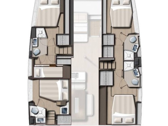 Bareboat Rental Catamaran BALI 4.6 5 CABINES NUM 4 with a boat licence