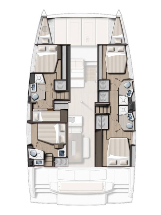 Bareboat Rental Catamaran BALI 4.6 5 CABINES NUM 4 with a boat licence