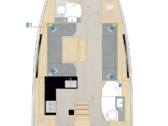 Hanse Hanse 410 charter bareboat or captained in  Lefkáda