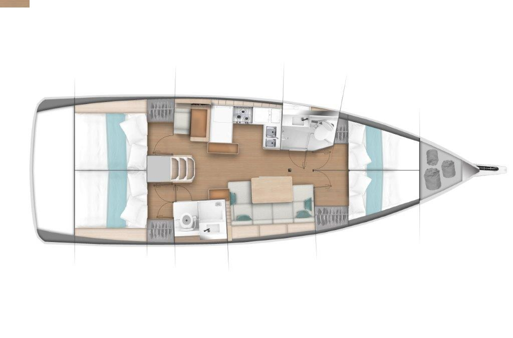Jeanneau Sun Odyssey 440 charter bareboat or captained in  North Aegean