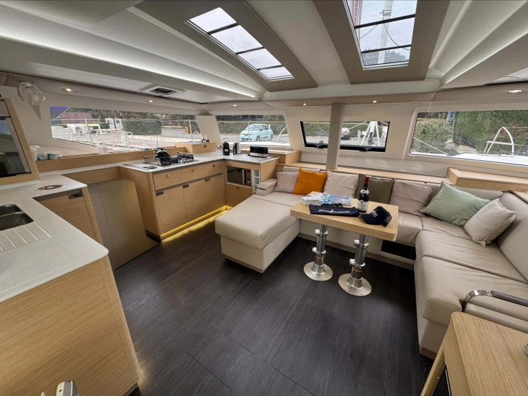 Bareboat Rental Catamaran Fountaine Pajot with a boat licence