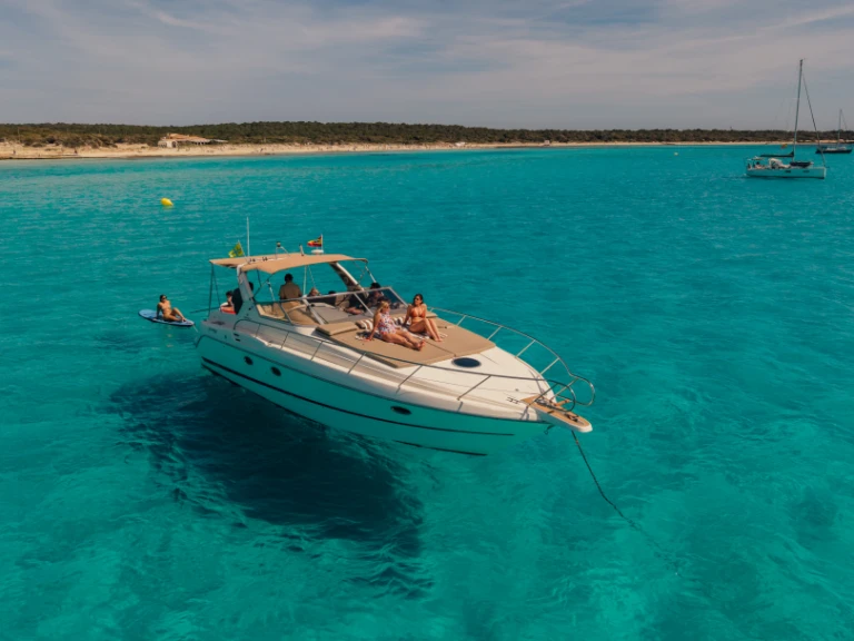 Cranchi Smeraldo 37 charter bareboat or captained in  s'Estanyol de Migjorn